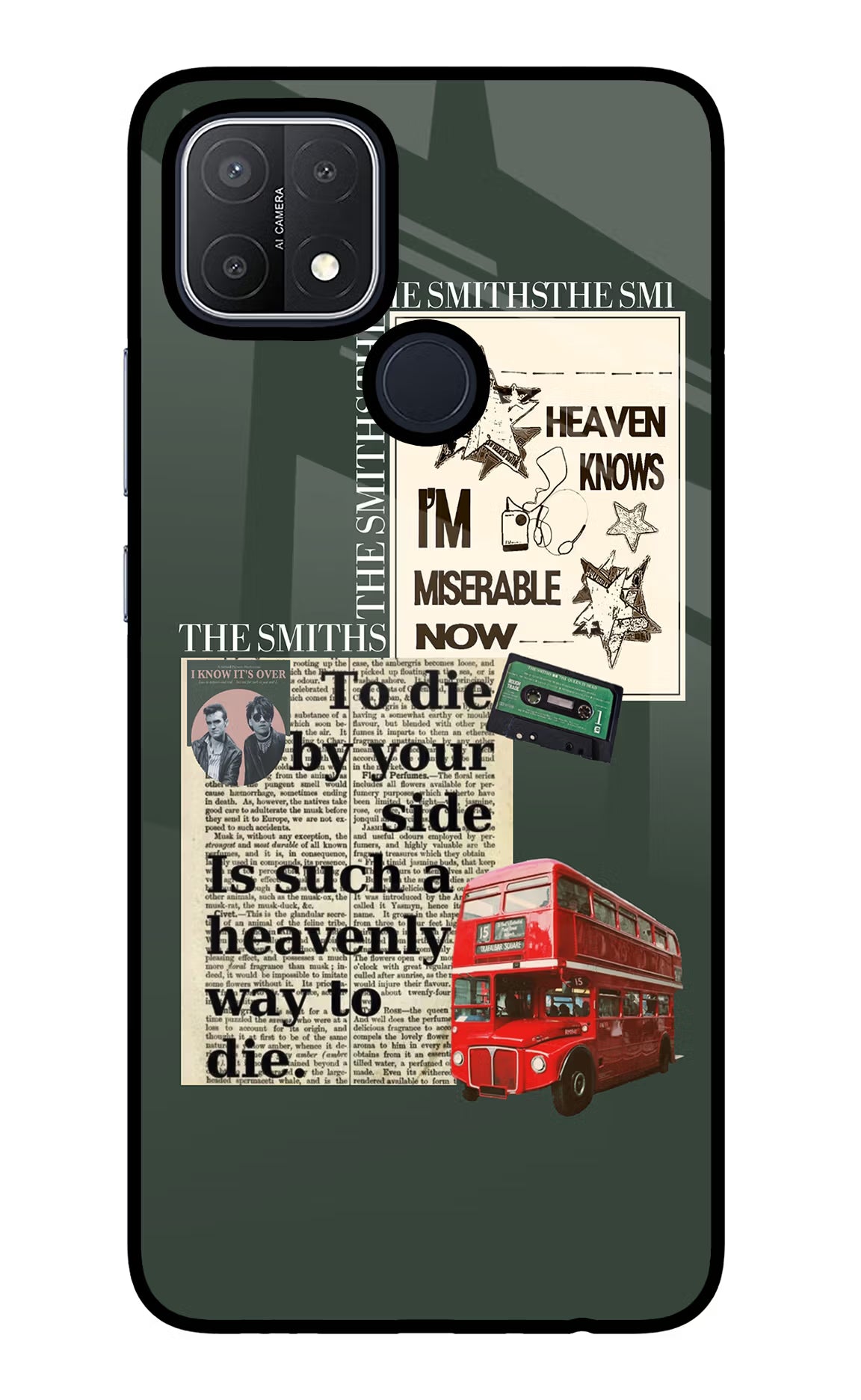 The Smiths Oppo A15/A15s Glass Case Back Cover by Casekaro