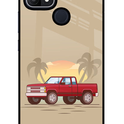 Desert Classic Drive Oppo A15/A15s Glass Case