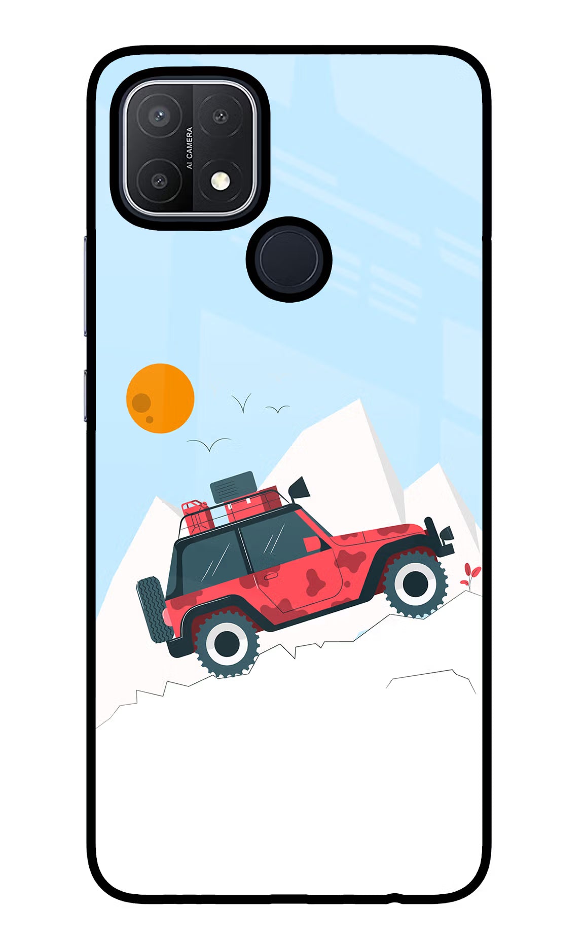 Mountain Trail Beast Oppo A15/A15s Glass Case