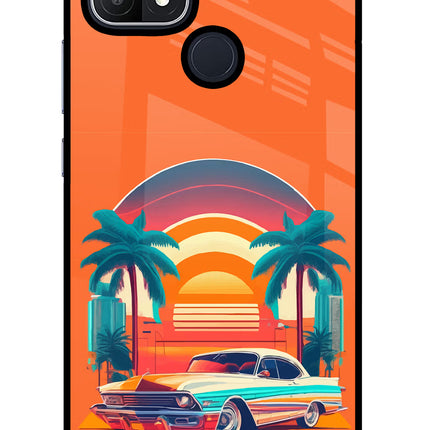 Palm Drive 80s Oppo A15/A15s Glass Case