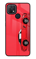 Red Velocity Oppo A15/A15s Glass Case