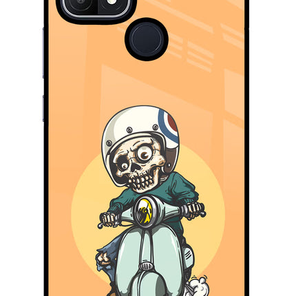 Undead Biker Oppo A15/A15s Glass Case