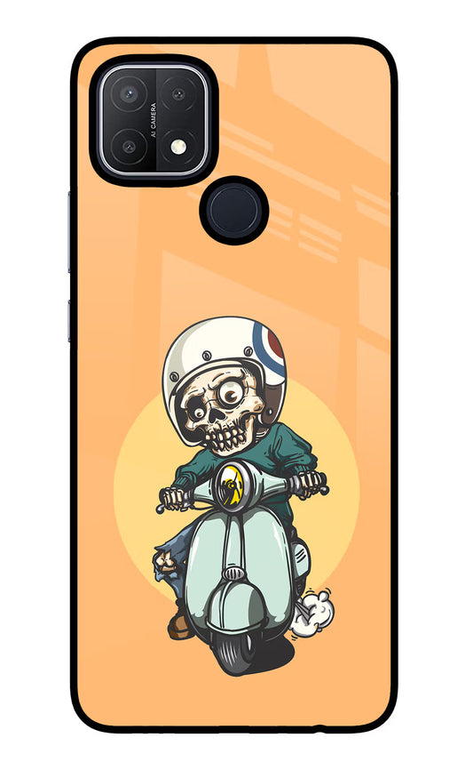 Undead Biker Oppo A15/A15s Glass Case