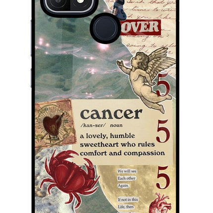 Cancer Zodiac Oppo A15/A15s Glass Case