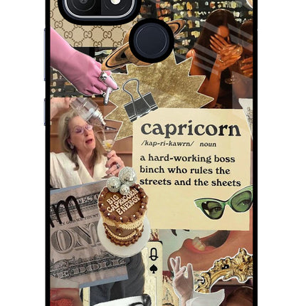 Capricorn Zodiac Oppo A15/A15s Glass Case