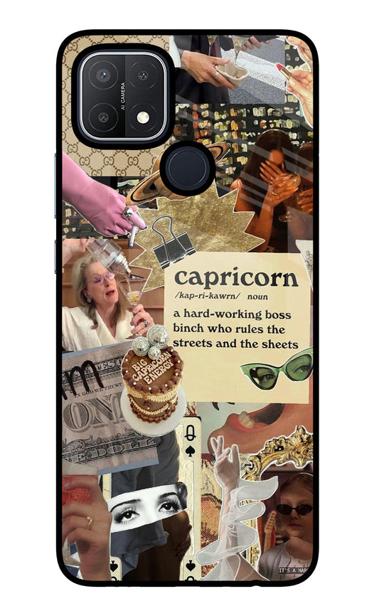Capricorn Zodiac Oppo A15/A15s Glass Case