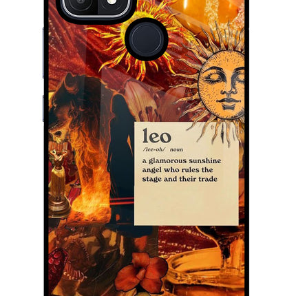 Leo Zodiac Oppo A15/A15s Glass Case