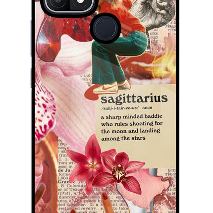 Sagittarius Zodiac Oppo A15/A15s Glass Case