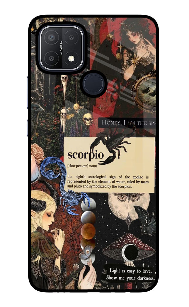 Scorpio Zodiac Oppo A15/A15s Glass Case