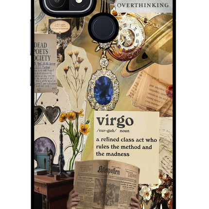 Virgo Zodiac Oppo A15/A15s Glass Case Back Cover by Casekaro