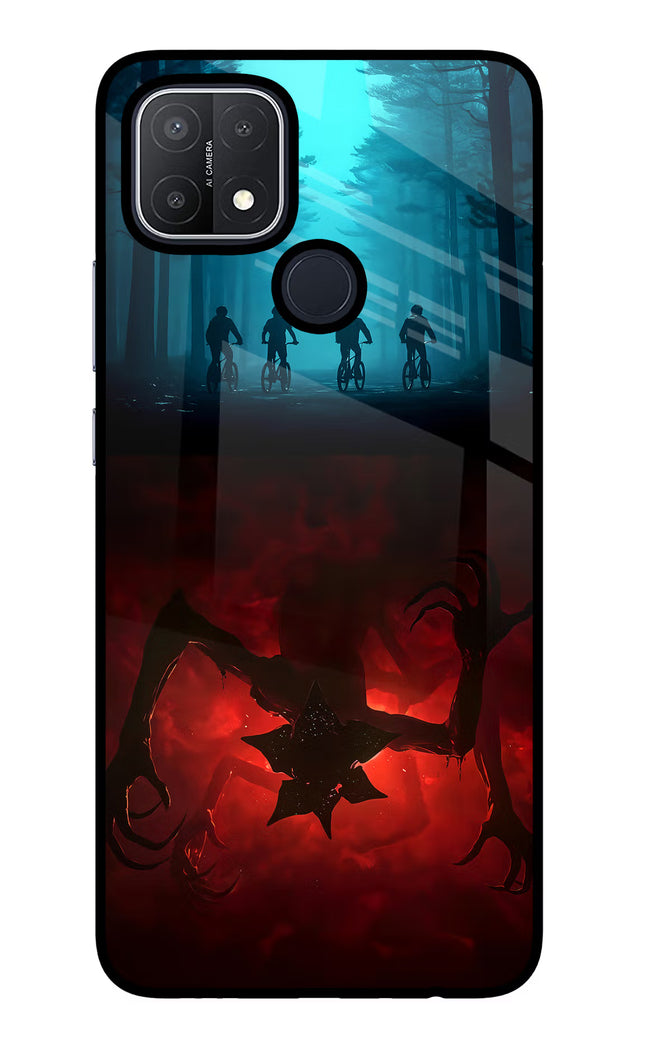 Ordinary Things Downside Up Oppo A15/A15s Glass Case Back Cover by Casekaro