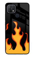 Fired Up – Black Oppo A15/A15s Glass Case
