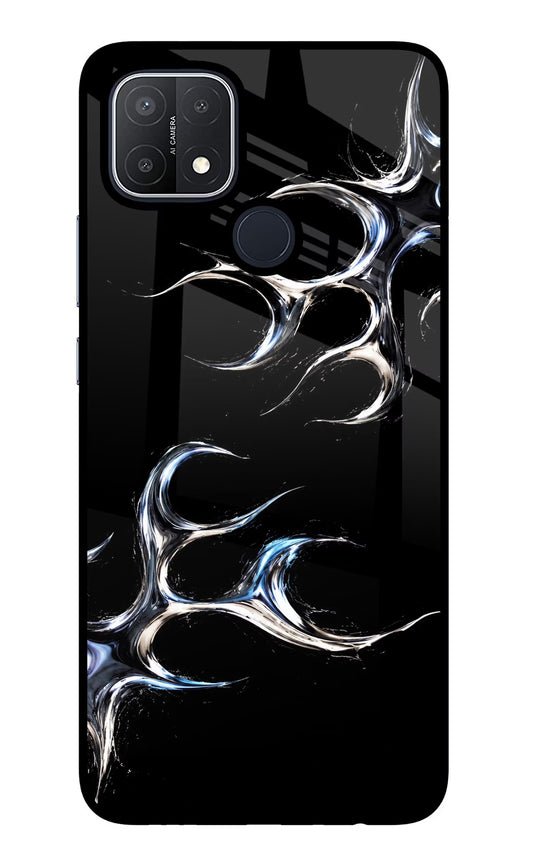 Chrome Tribal Oppo A15/A15s Glass Case