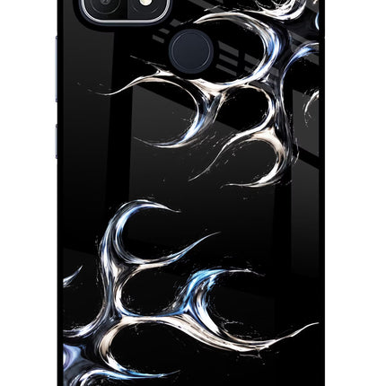 Chrome Tribal Oppo A15/A15s Glass Case Back Cover by Casekaro