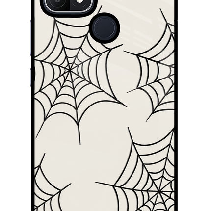 Spider Web Oppo A15/A15s Glass Case