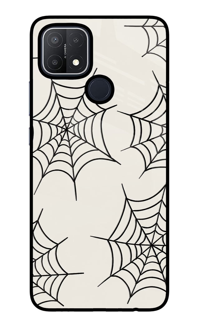 Spider Web Oppo A15/A15s Glass Case