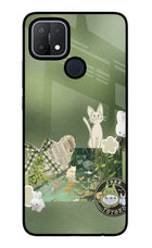 Aesthetic anime Oppo A15/A15s Glass Case