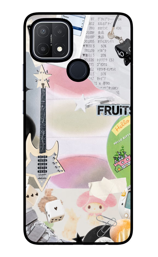 Softcore case Oppo A15/A15s Glass Case Back Cover by Casekaro