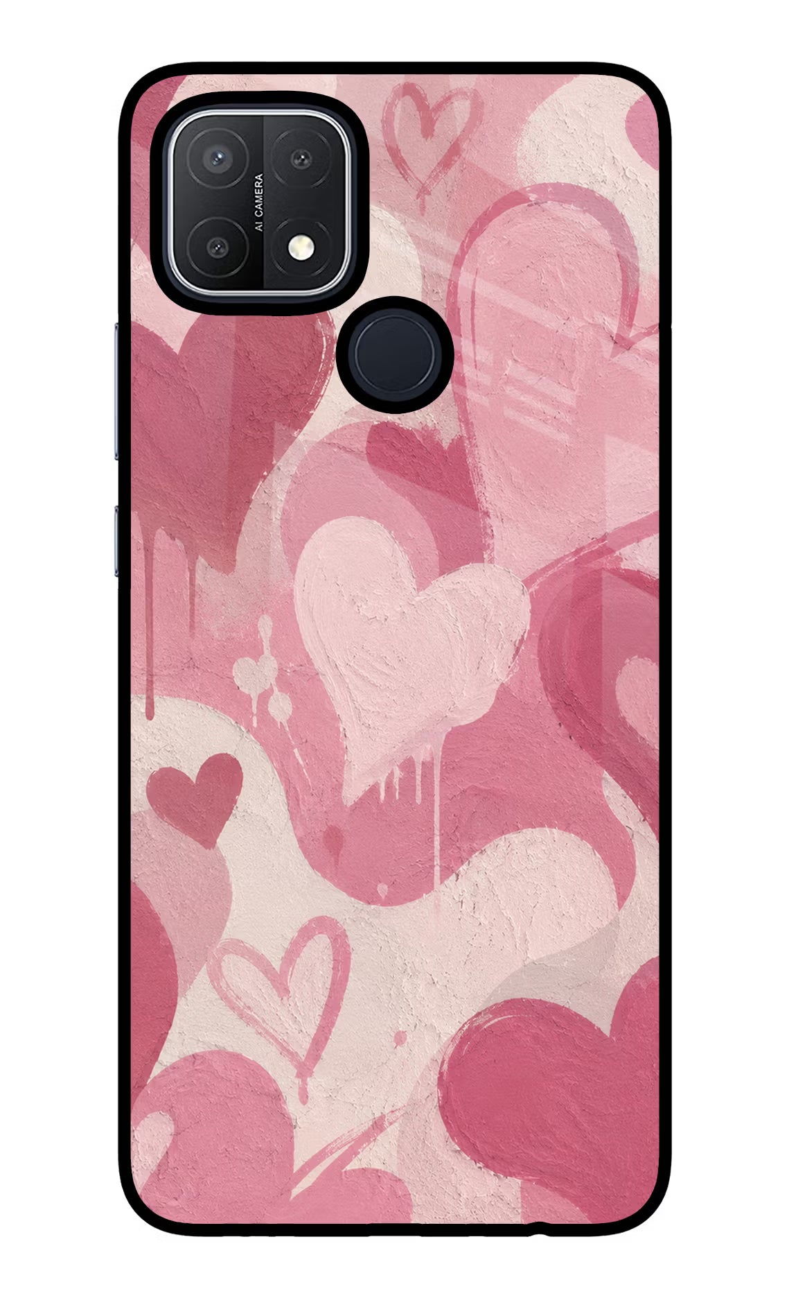 Hearty case Oppo A15/A15s Glass Case