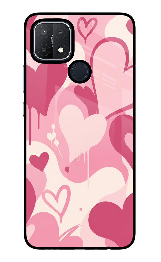 Hearty case Oppo A15/A15s Glass Case