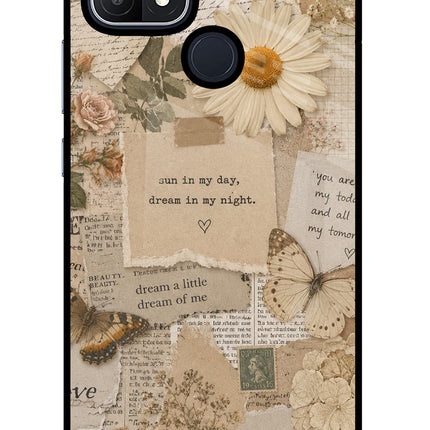 Vintage case Oppo A15/A15s Glass Case