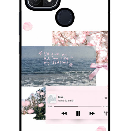 Wave to earth Oppo A15/A15s Glass Case