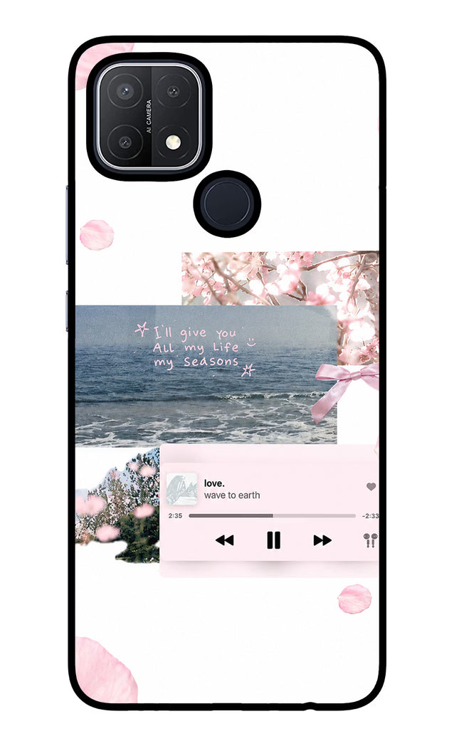 Wave to earth Oppo A15/A15s Glass Case
