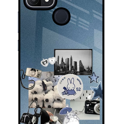 Miffy Oppo A15/A15s Glass Case Back Cover by Casekaro