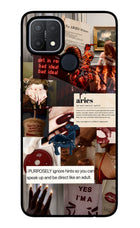Zodiac Aries Oppo A15/A15s Glass Case