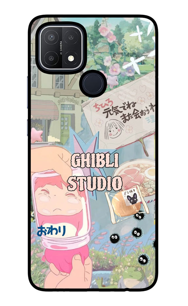 Studio Ghibli Oppo A15/A15s Glass Case