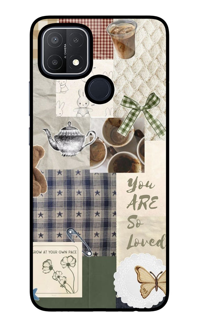 Cookie Oppo A15/A15s Glass Case Back Cover by Casekaro