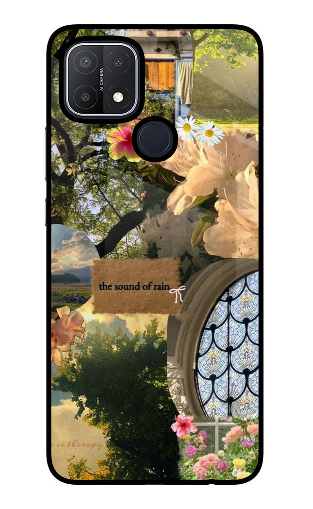 Rain Oppo A15/A15s Glass Case