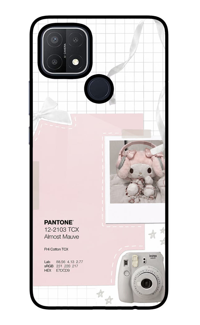 Pantone Asthetic Oppo A15/A15s Glass Case Back Cover by Casekaro