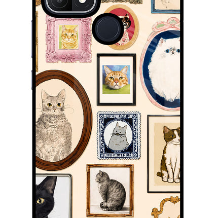 Mirror Cats Oppo A15/A15s Glass Case