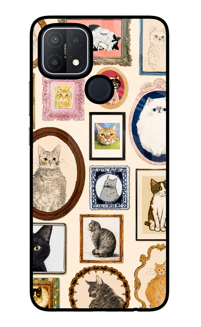 Mirror Cats Oppo A15/A15s Glass Case