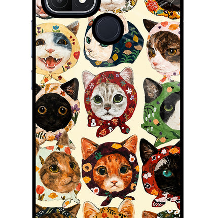 Cool Cat Oppo A15/A15s Glass Case