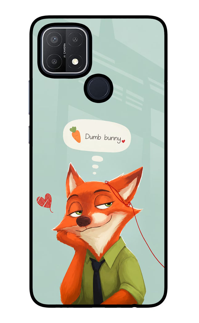 Nick Charm Oppo A15/A15s Glass Case Back Cover by Casekaro
