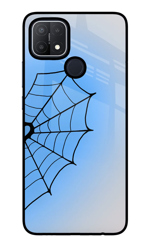 Blue Web Oppo A15/A15s Glass Case