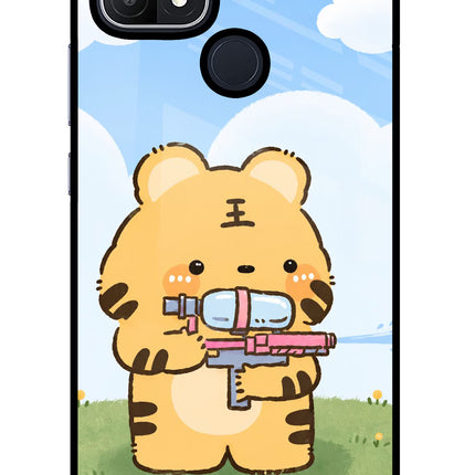 Tiger Treat Oppo A15/A15s Glass Case