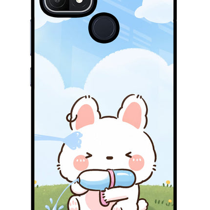 Bunny Treat Oppo A15/A15s Glass Case
