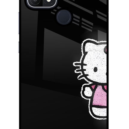 Kitty Charm Oppo A15/A15s Glass Case