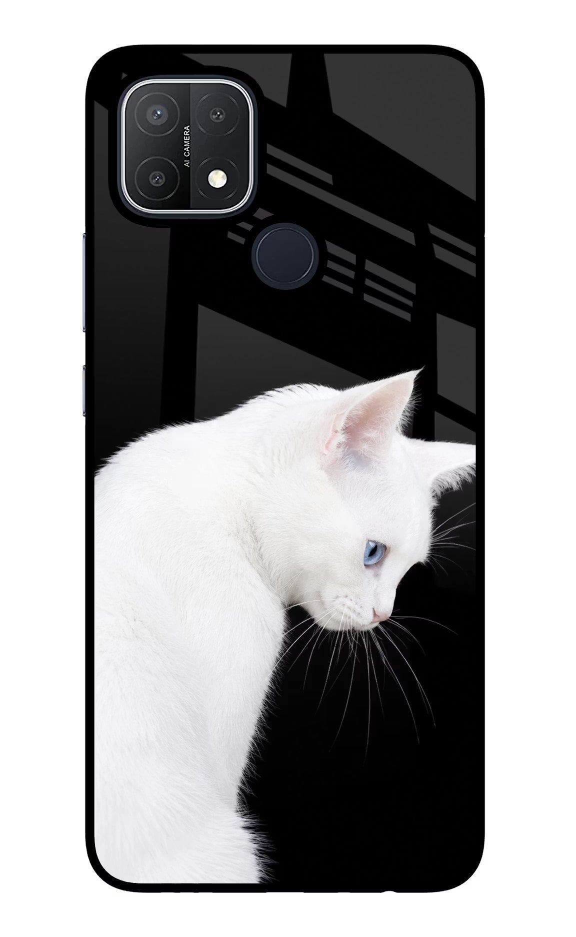Snow Gaze Oppo A15/A15s Glass Case Back Cover by Casekaro