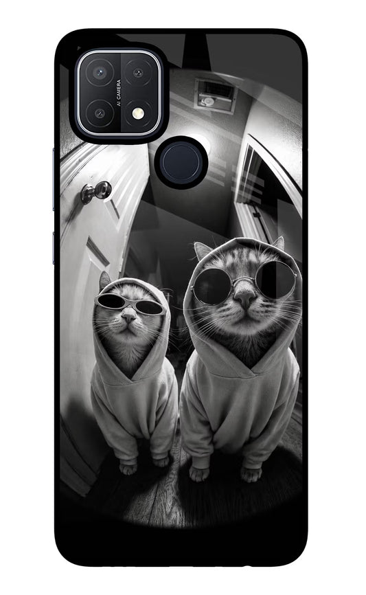 Hood Cats Oppo A15/A15s Glass Case