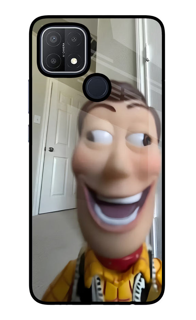 Side Eye Woody Oppo A15/A15s Glass Case