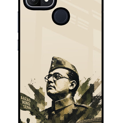 Netaji Rising Oppo A15/A15s Glass Case