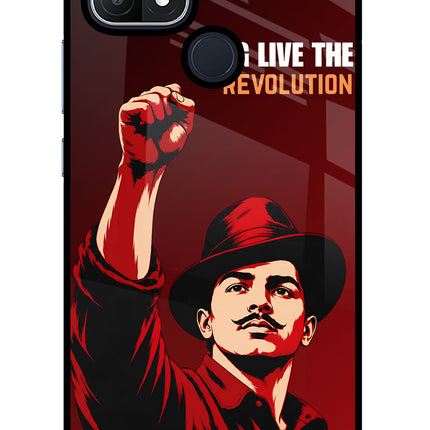 Bhagat Singh Revolution Oppo A15/A15s Glass Case