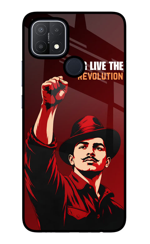Bhagat Singh Revolution Oppo A15/A15s Glass Case