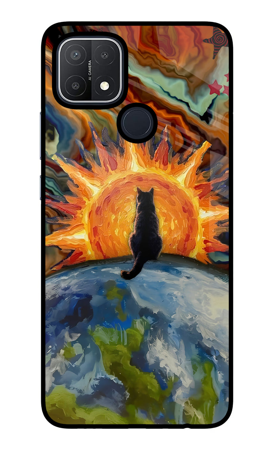 Sunrise Beyond Oppo A15/A15s Back Cover, Glass case