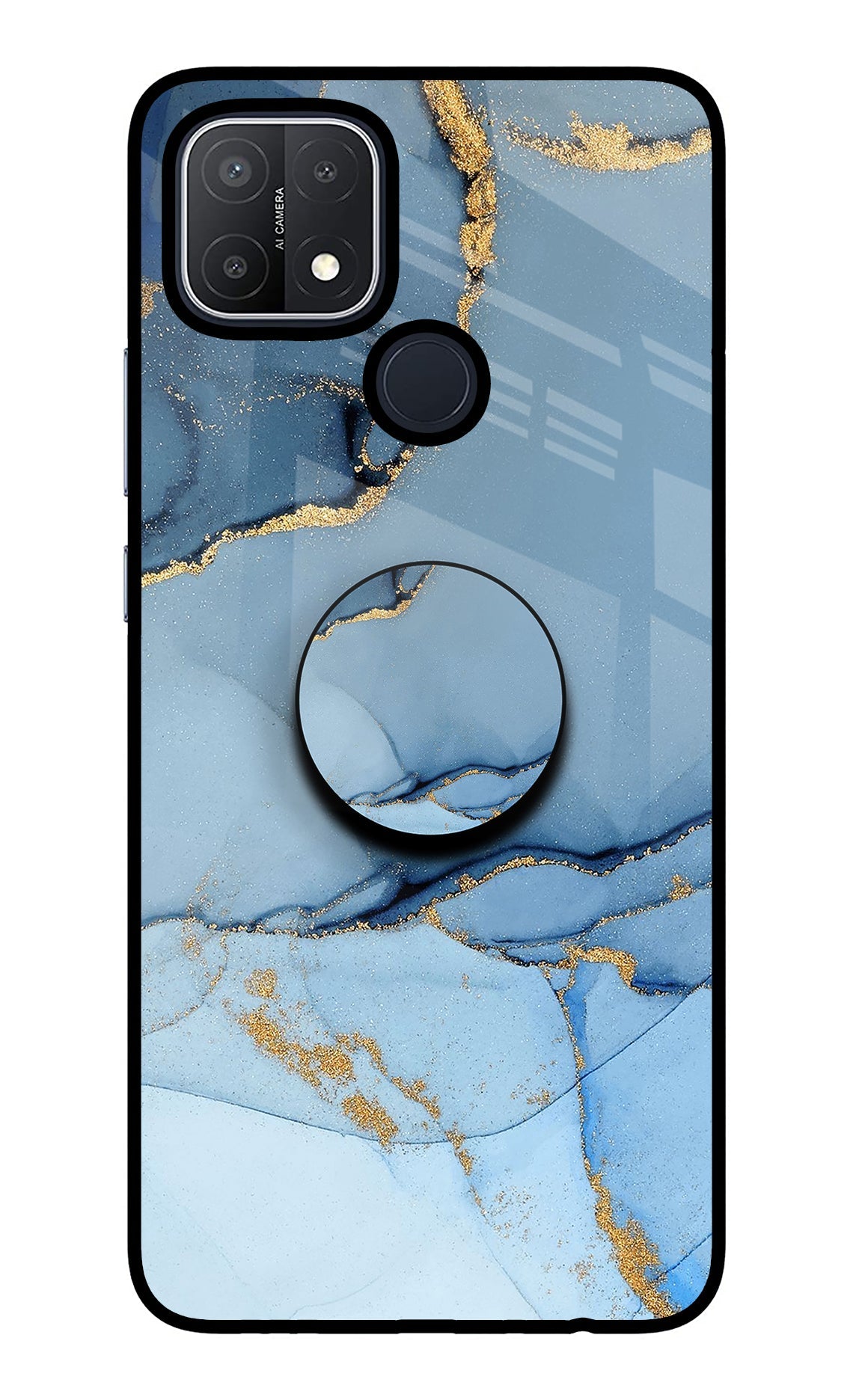Blue Marble Oppo A15/A15s Glass Case