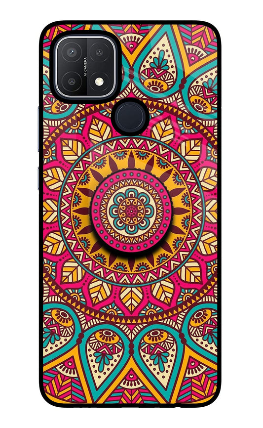 Mandala Oppo A15/A15s Glass Case